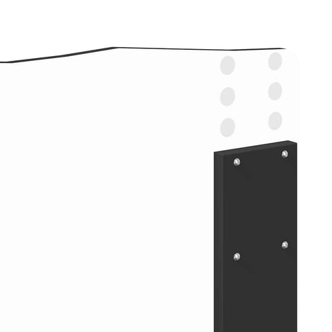 vidaXL Headboard with Headboard Black Oak 135 cm Engineered wood