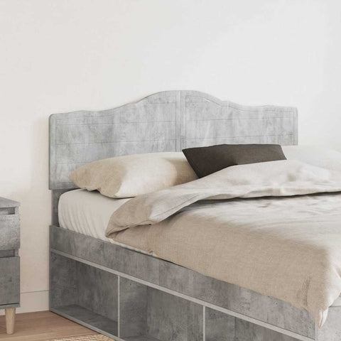 vidaXL Headboard with Headboard Concrete Grey 135 cm Engineered wood