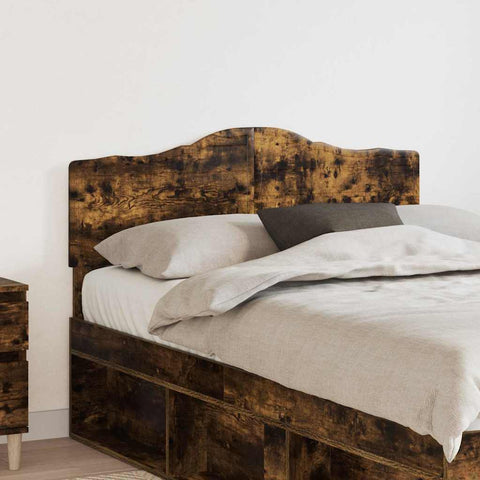 vidaXL Headboard with Headboard Smoked Oak 135 cm Engineered wood