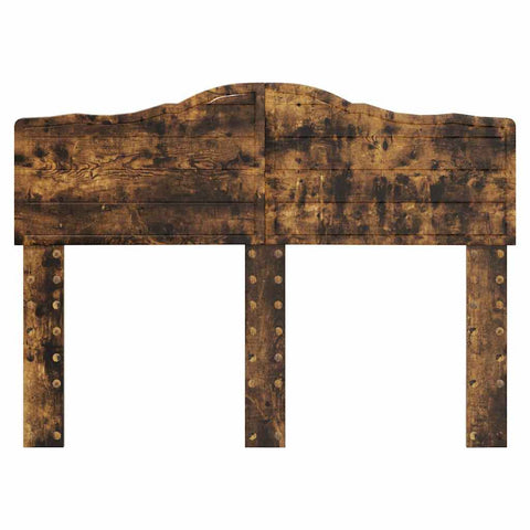 vidaXL Headboard with Headboard Smoked Oak 135 cm Engineered wood