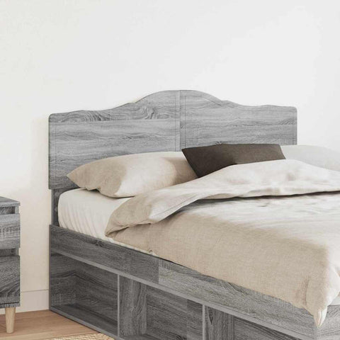 vidaXL Headboard with Headboard Grey Sonoma 135 cm Engineered wood