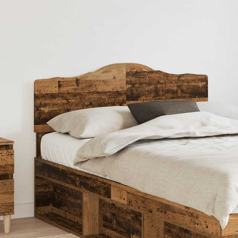 vidaXL Headboard with Headboard Old Wood 135 cm Engineered wood