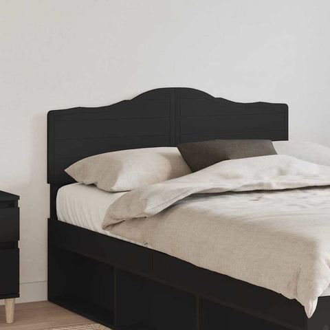 vidaXL Headboard with Headboard Black Oak 120 cm Engineered wood