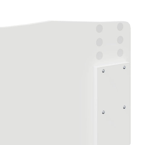 vidaXL Headboard with Headboard Gloss White 120 cm Engineered wood