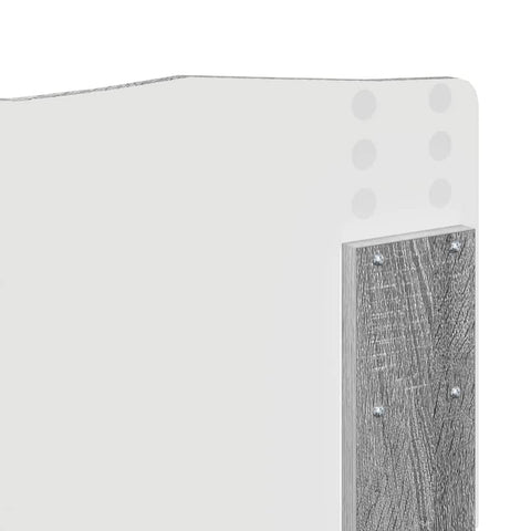vidaXL Headboard with Headboard Grey Sonoma 120 cm Engineered wood