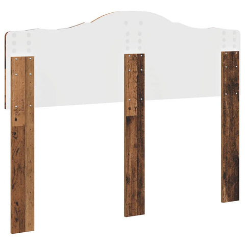 vidaXL Headboard with Headboard Old Wood 120 cm Engineered wood