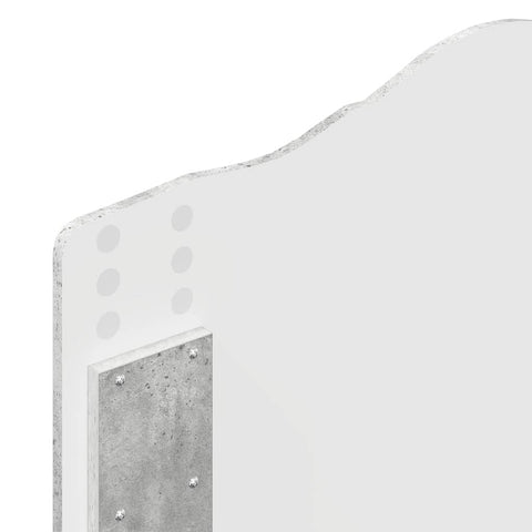 vidaXL Headboard with Headboard Concrete Grey 100 cm Engineered wood