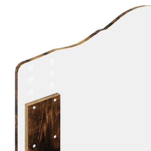 vidaXL Headboard with Headboard Smoked Oak 100 cm Engineered wood