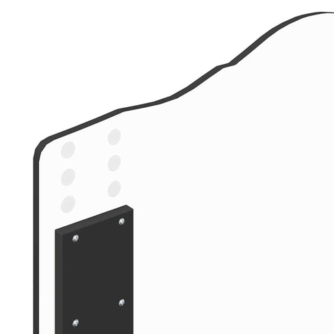 vidaXL Headboard with Headboard Black Oak 90 cm Engineered wood