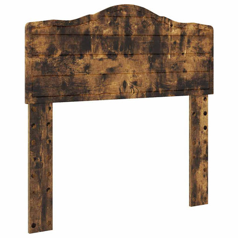 vidaXL Headboard with Headboard Smoked Oak 90 cm Engineered wood