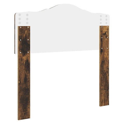 vidaXL Headboard with Headboard Smoked Oak 90 cm Engineered wood