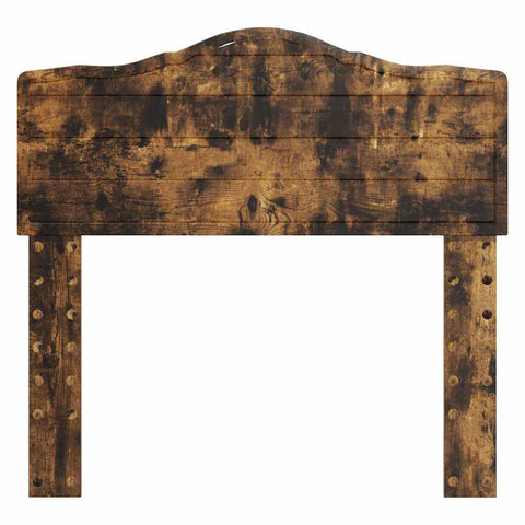 vidaXL Headboard with Headboard Smoked Oak 90 cm Engineered wood