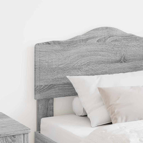 vidaXL Headboard with Headboard Grey Sonoma 90 cm Engineered wood