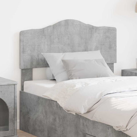 vidaXL Headboard with Headboard Concrete Grey 80 cm Engineered wood