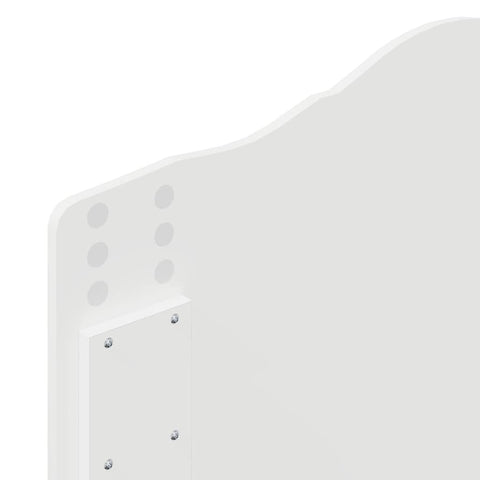 vidaXL Headboard with Headboard Gloss White 80 cm Engineered wood