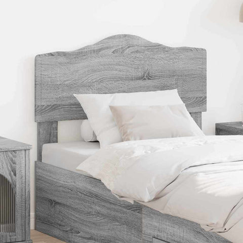 vidaXL Headboard with Headboard Grey Sonoma 80 cm Engineered wood