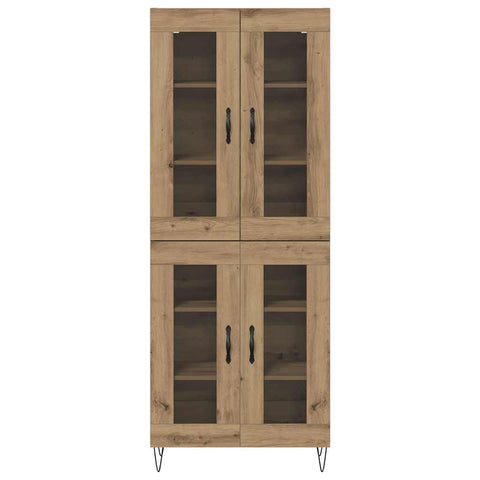 vidaXL Highboard Artisan Oak 69.5 x 34 x 180 cm Engineered Wood