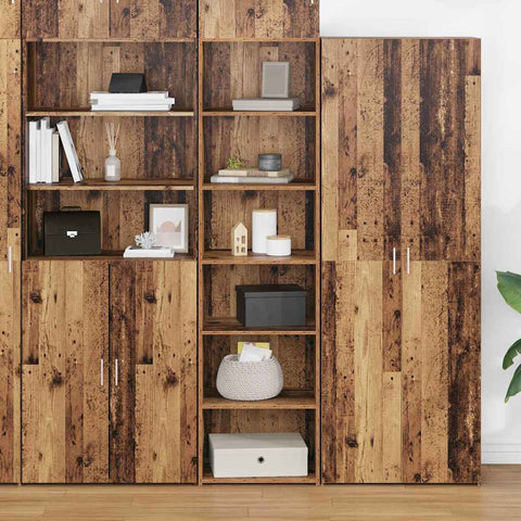 vidaXL Cabinet Old Wood 50 x 41 x 185 cm Engineered Wood