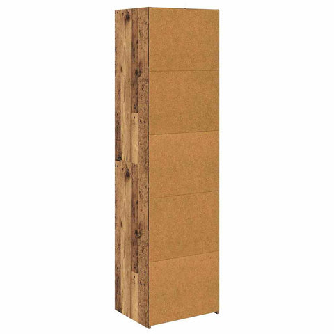 vidaXL Cabinet Old Wood 50 x 41 x 185 cm Engineered Wood