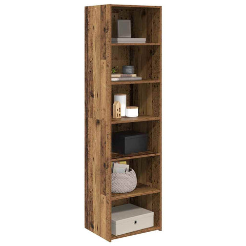 vidaXL Cabinet Old Wood 50 x 41 x 185 cm Engineered Wood