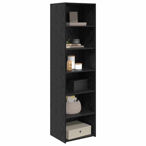 vidaXL Cabinet Black Oak 50 x 41 x 185 cm Engineered Wood