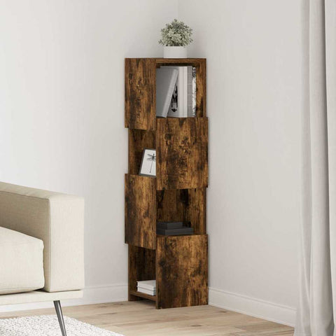 vidaXL Corner Cabinet White 25.5x25x102cm Engineered Wood