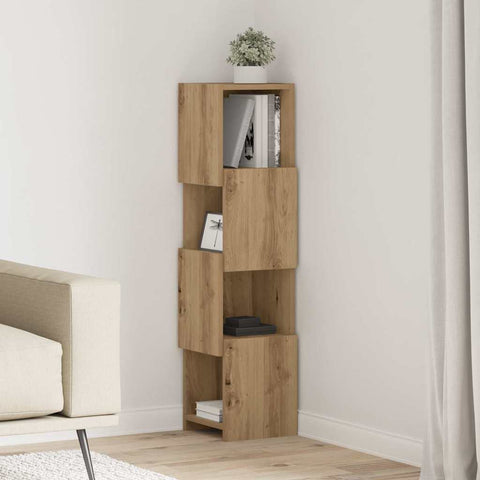 vidaXL Corner Cabinet White 25.5x25x102cm Engineered Wood