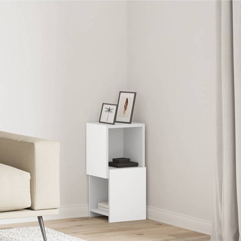 vidaXL Corner Cabinet White 25.5x25x55cm Engineered Wood