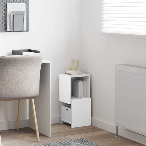 vidaXL Corner Cabinet White 25.5x25x55cm Engineered Wood