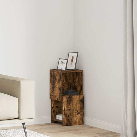 vidaXL Corner Cabinet White 25.5x25x55cm Engineered Wood