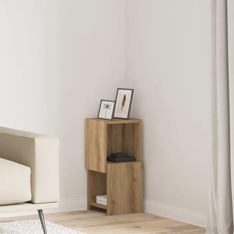 vidaXL Corner Cabinet White 25.5x25x55cm Engineered Wood