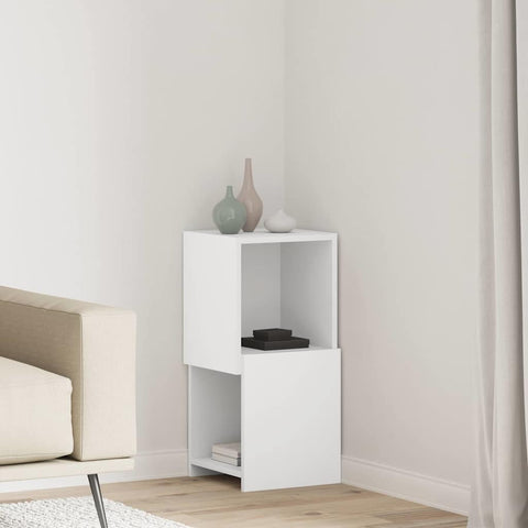 vidaXL Corner Cabinet White 30.5x30x65cm Engineered Wood