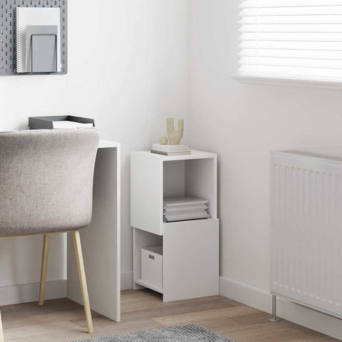 vidaXL Corner Cabinet White 30.5x30x65cm Engineered Wood