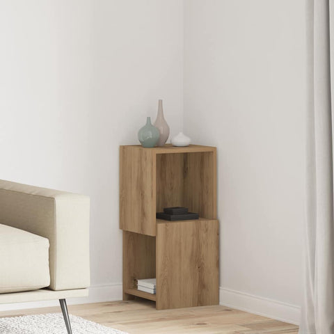 vidaXL Corner Cabinet White 30.5x30x65cm Engineered Wood