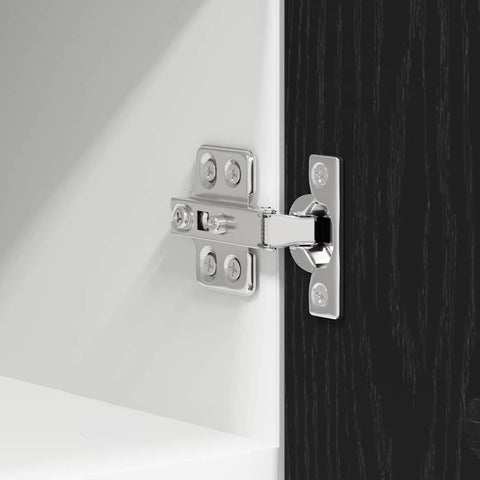 vidaXL Hanging Cabinet Riga Black Oak and White 30 x 31 x 40 cm