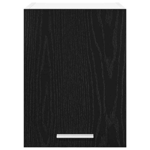 vidaXL Hanging Cabinet Riga Black Oak and White 30 x 31 x 40 cm
