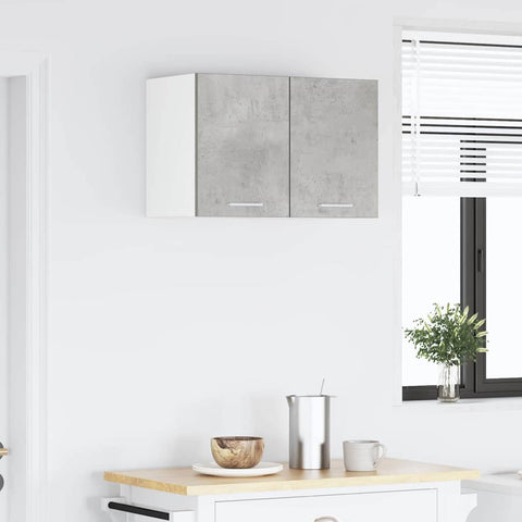 vidaXL Hanging Cabinet Riga Concrete Grey and White 30 x 31 x 40 cm