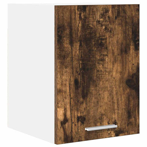 vidaXL Hanging Cabinet Riga Smoked Oak and White 30 x 31 x 40 cm