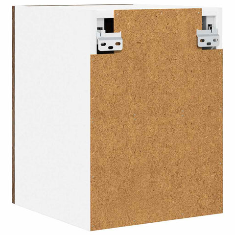 vidaXL Hanging Cabinet Riga 2 pcs Smoked Oak and White 30 x 31 x 40 cm