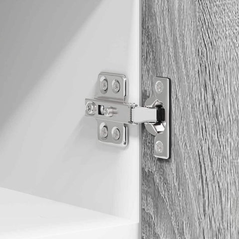 vidaXL Hanging Cabinet Riga Grey Sonoma and White 30 x 31 x 40 cm