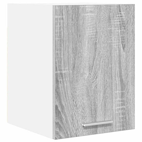 vidaXL Hanging Cabinet Riga Grey Sonoma and White 30 x 31 x 40 cm