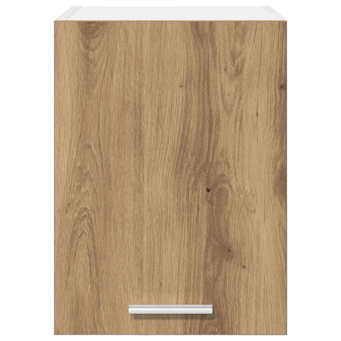 vidaXL Hanging Cabinet with Shelf Riga 2 pcs Artisan Oak and White