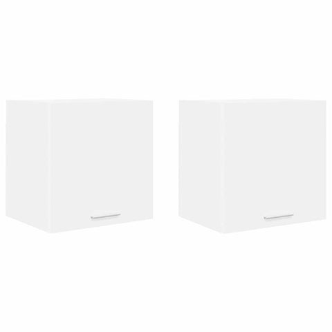 vidaXL Hanging Cabinet with Shelf Riga 2 pcs White 40 x 31 x 40 cm