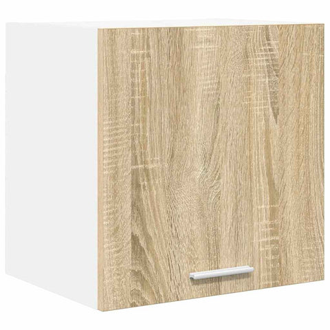 vidaXL Hanging Cabinet Riga 2 pcs Sonoma Oak and White 40 x 31 x 40 cm