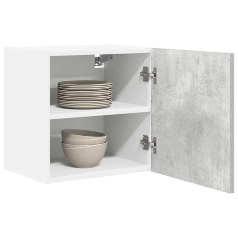 vidaXL Hanging Cabinet Riga Concrete Grey and White 40 x 31 x 40 cm