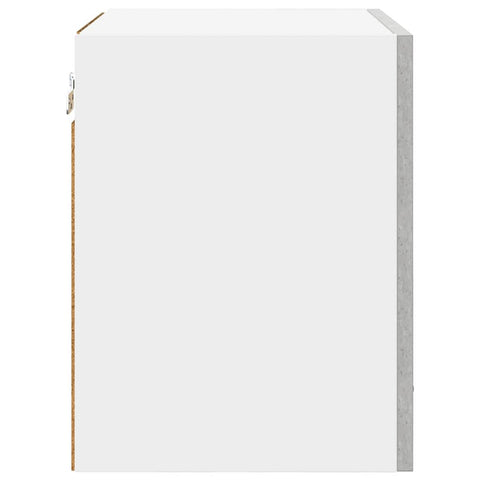 vidaXL Hanging Cabinet Riga Concrete Grey and White 40 x 31 x 40 cm