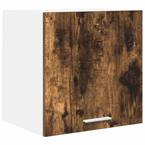 vidaXL Hanging Cabinet Riga Smoked Oak and White 40 x 31 x 40 cm