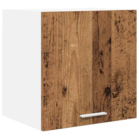 vidaXL Hanging Cabinet Riga 2 pcs Old Wood and White 40 x 31 x 40 cm