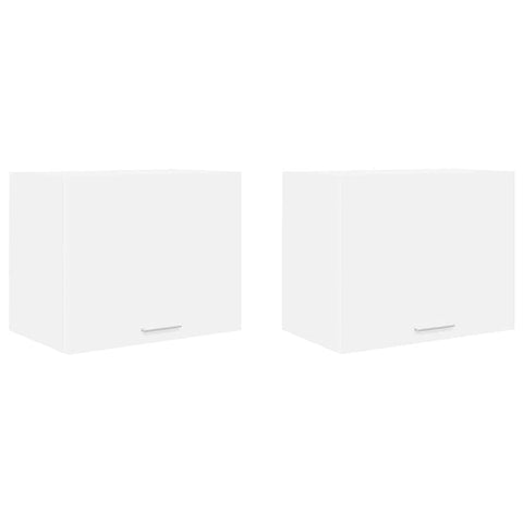vidaXL Hanging Cabinet with Shelf Riga 2 pcs White 50 x 31 x 40 cm