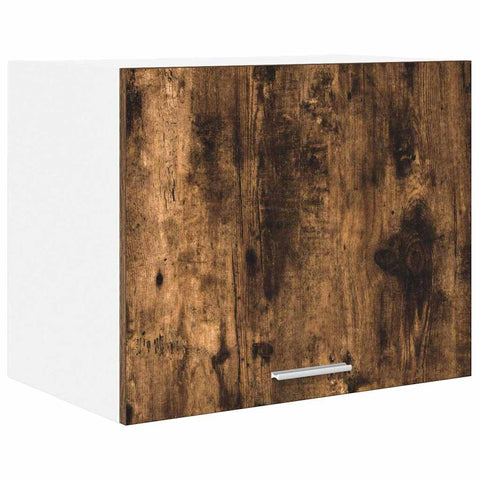 vidaXL Hanging Cabinet Riga Smoked Oak and White 50 x 31 x 40 cm